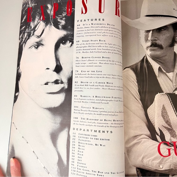 1990 super cool design LA magazine EXPOSURE— vintage graphic design pop culture - Picture 4 of 5